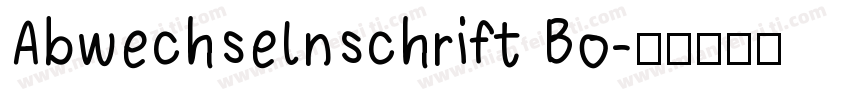 Abwechselnschrift Bo字体转换